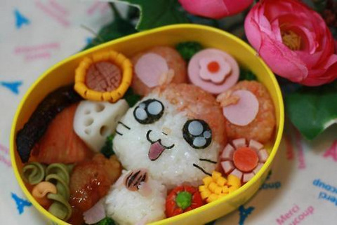 kawaii bento hamtaro hamutaro