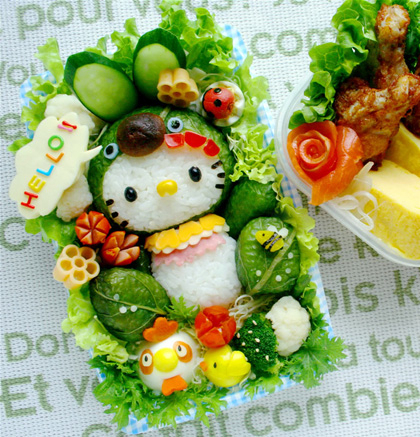 kawaii bento hello kitty
